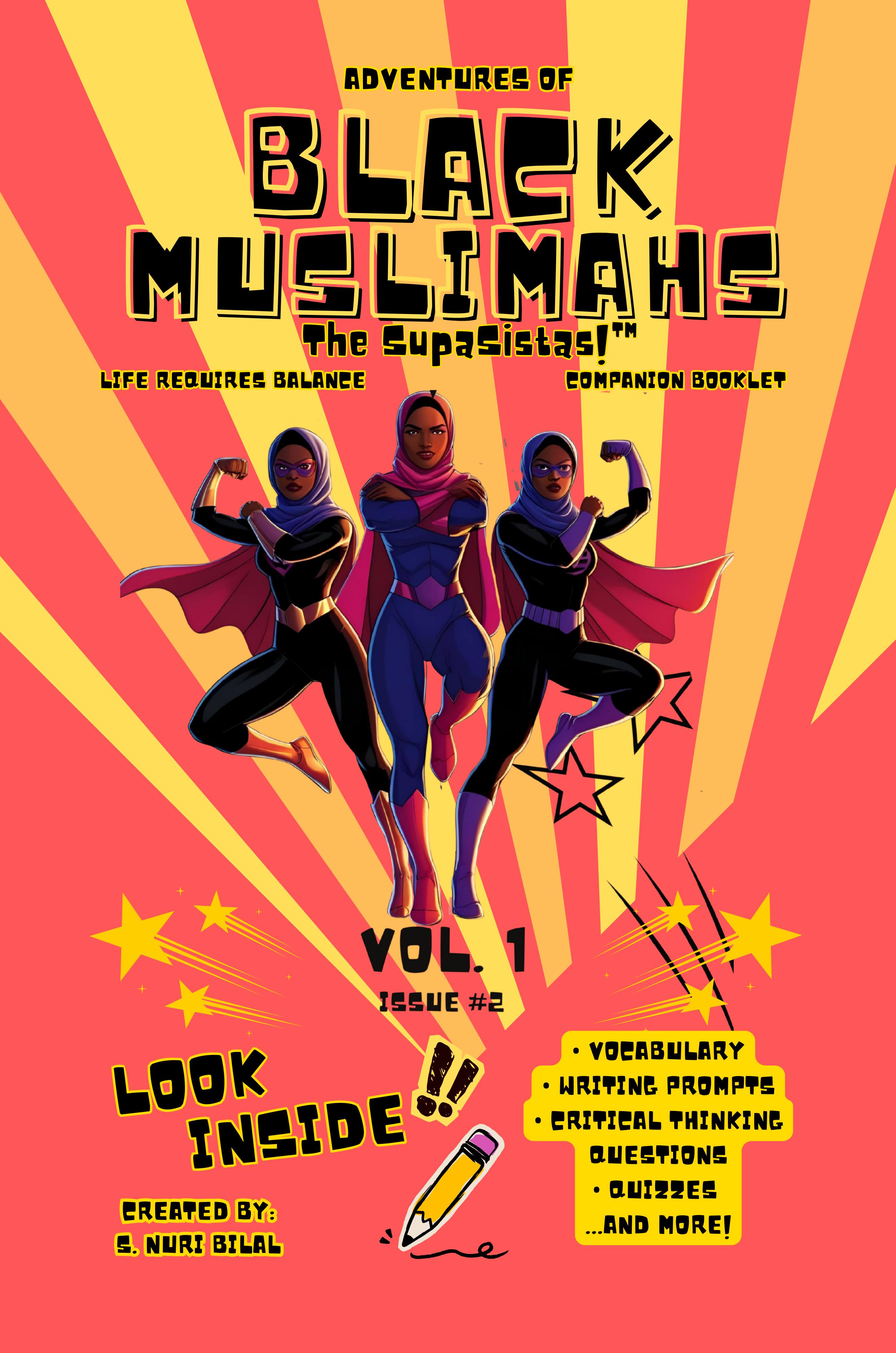 Adventures of Black Muslimahs Workbook 2 companion booklet cover